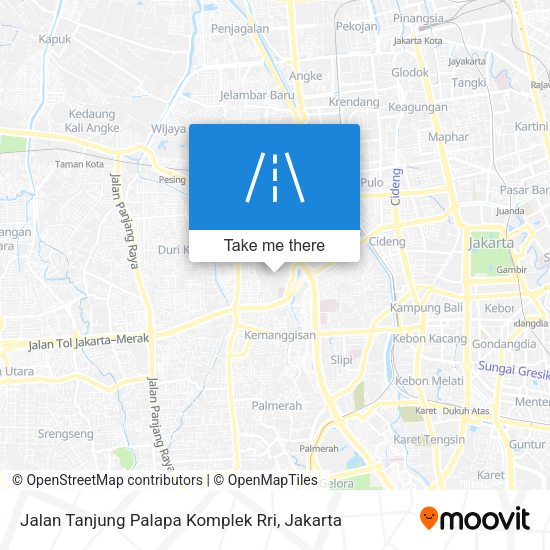 Jalan Tanjung Palapa Komplek Rri map