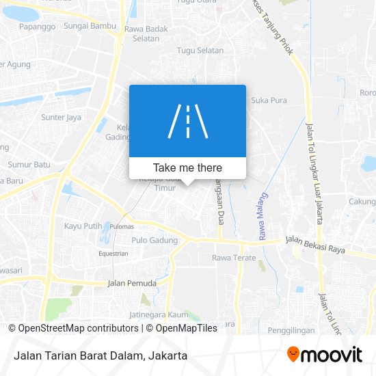 Jalan Tarian Barat Dalam map