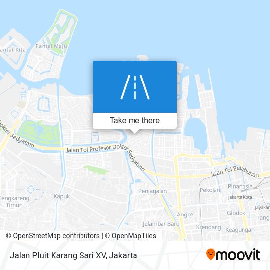 Jalan Pluit Karang Sari XV map