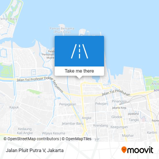 Jalan Pluit Putra V map