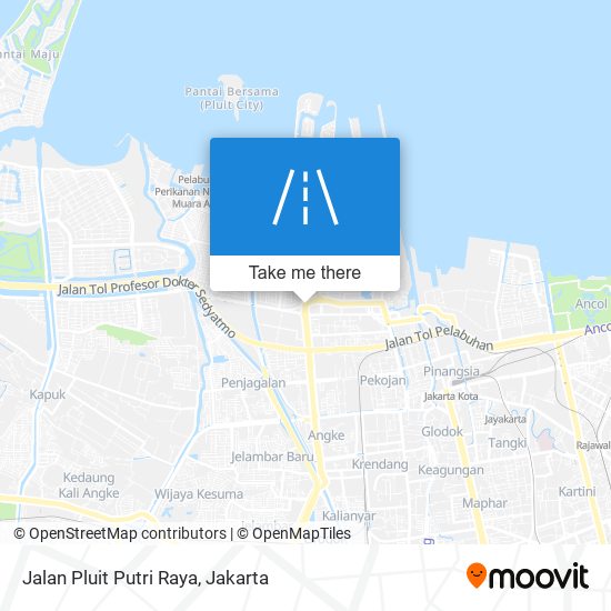 Jalan Pluit Putri Raya map