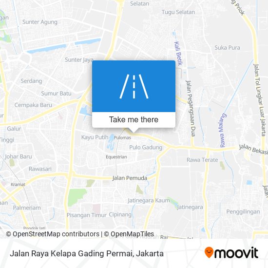 Jalan Raya Kelapa Gading Permai map