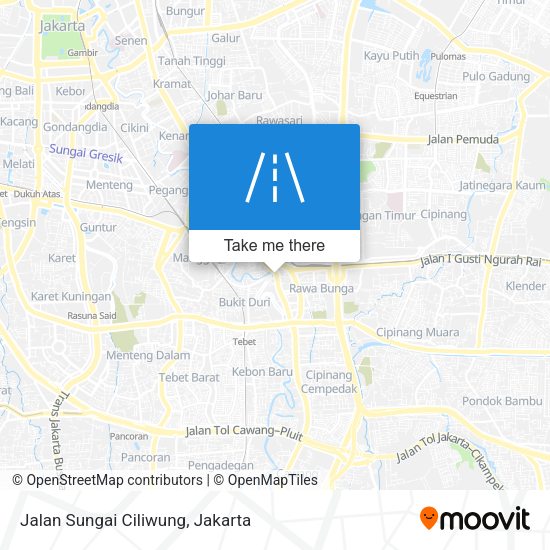 Jalan Sungai Ciliwung map