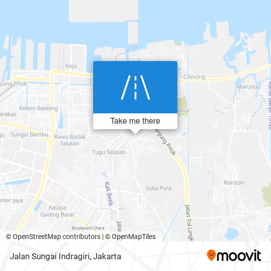 Jalan Sungai Indragiri map