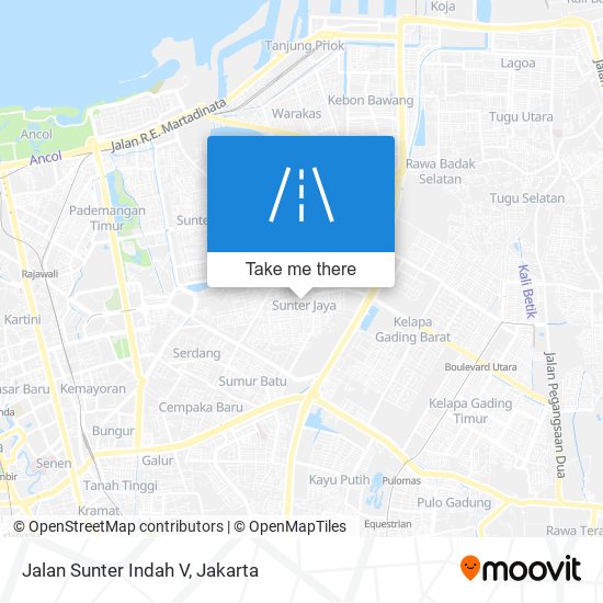 Jalan Sunter Indah V map