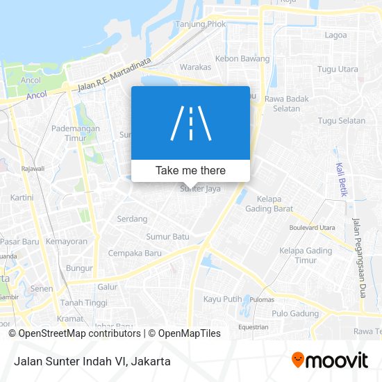 Jalan Sunter Indah VI map