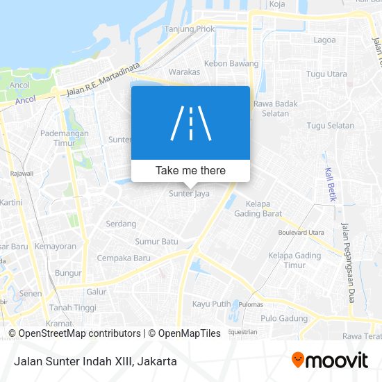 Jalan Sunter Indah XIII map