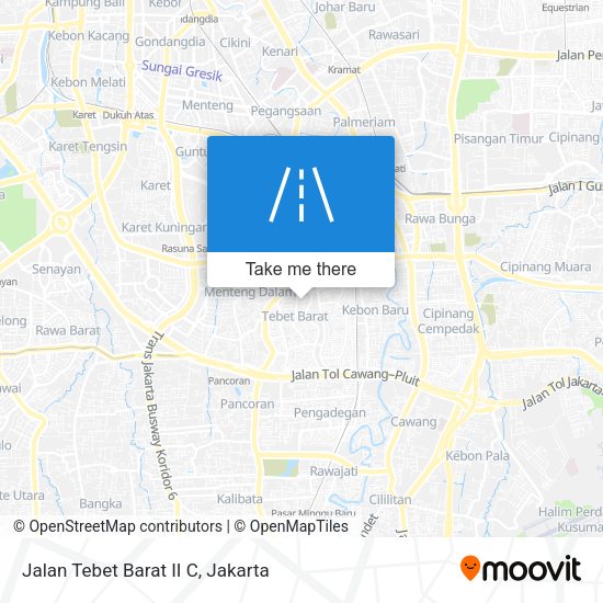 Jalan Tebet Barat II C map