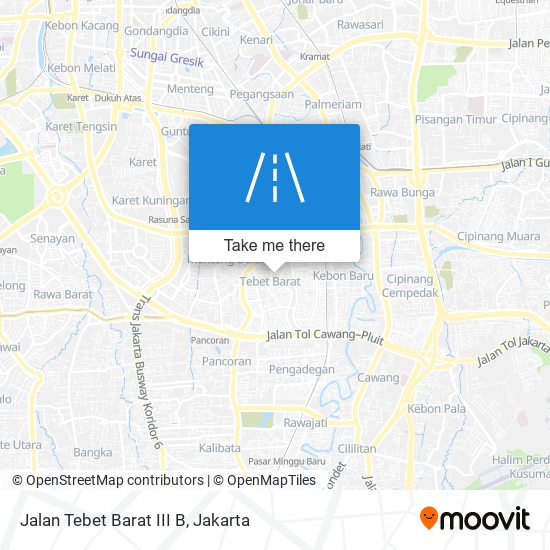 Jalan Tebet Barat III B map