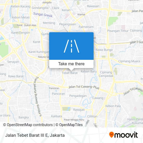 Jalan Tebet Barat III E map