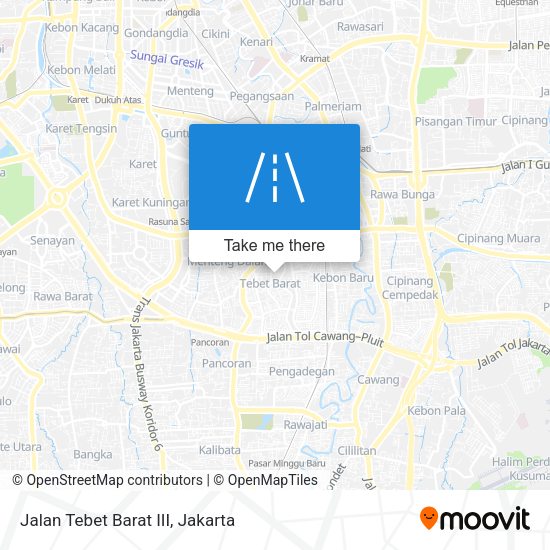 Jalan Tebet Barat III map