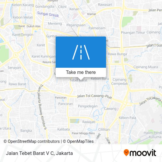 Jalan Tebet Barat V C map