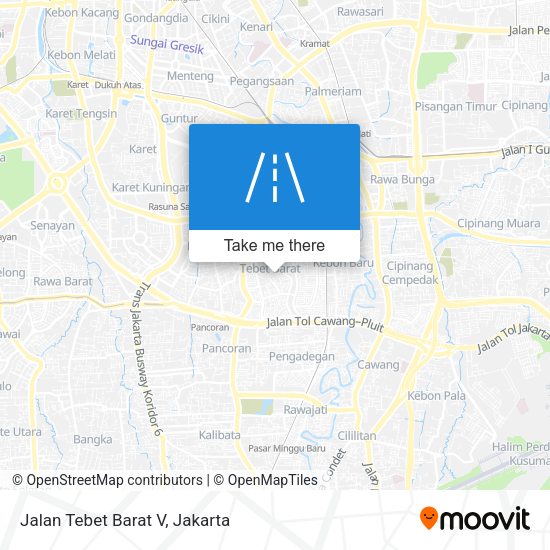 Jalan Tebet Barat V map