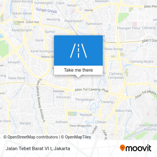 Jalan Tebet Barat VI I map