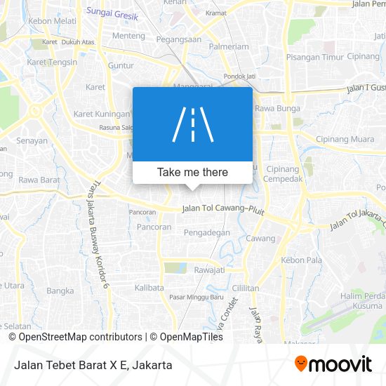 Jalan Tebet Barat X E map