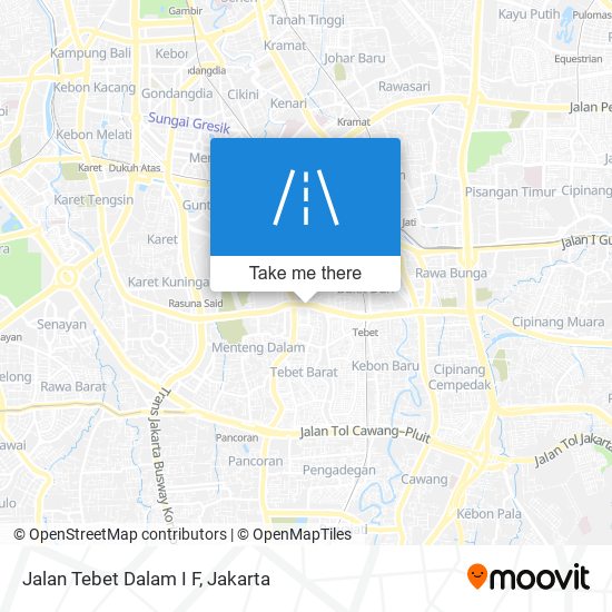 Jalan Tebet Dalam I F map