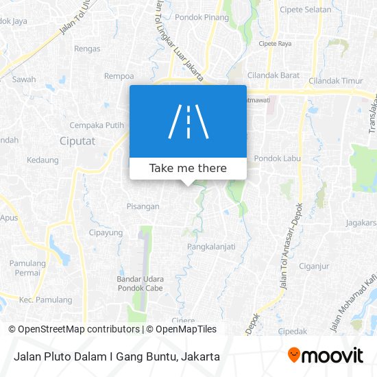 Jalan Pluto Dalam I Gang Buntu map