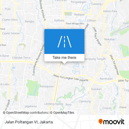 Jalan Poltangan VI map