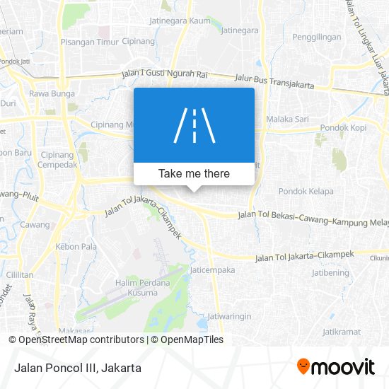 Jalan Poncol III map