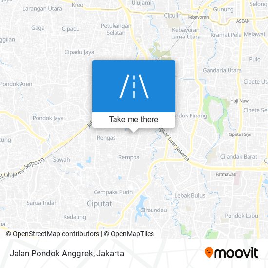 Jalan Pondok Anggrek map