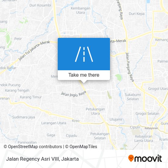 Jalan Regency Asri VIII map