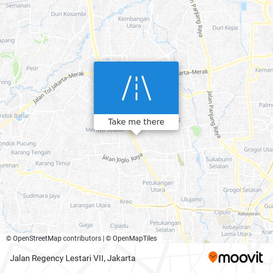 Jalan Regency Lestari VII map