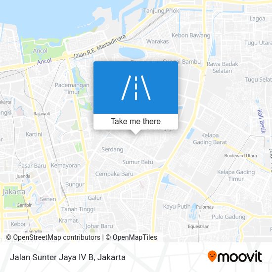 Jalan Sunter Jaya IV B map