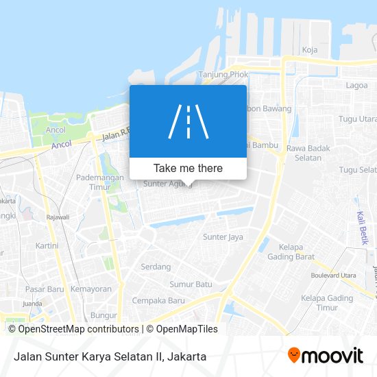 Jalan Sunter Karya Selatan II map