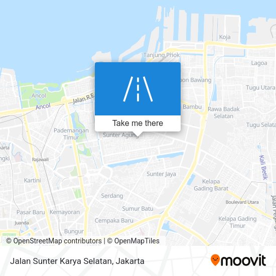 Jalan Sunter Karya Selatan map