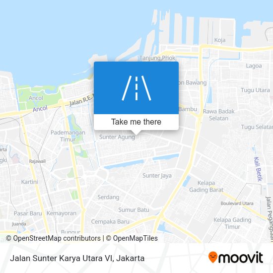 Jalan Sunter Karya Utara VI map