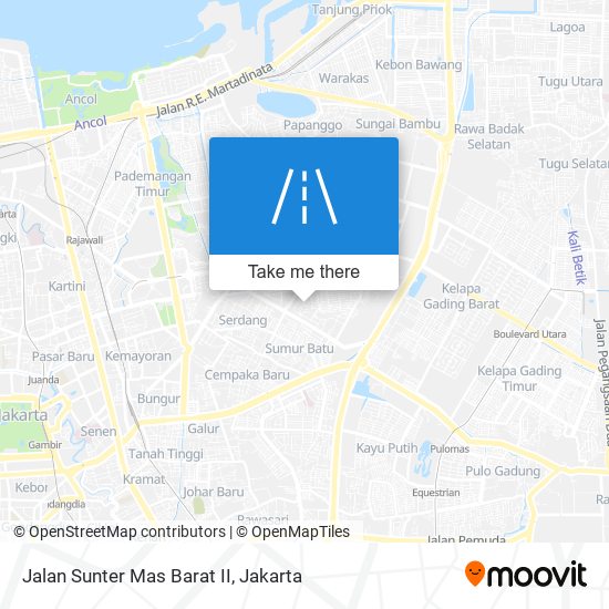 Jalan Sunter Mas Barat II map