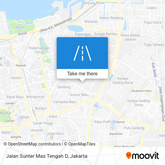 Jalan Sunter Mas Tengah D map