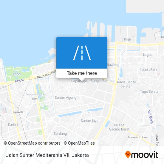 Jalan Sunter Mediterania VII map