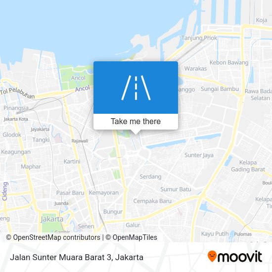Jalan Sunter Muara Barat 3 map