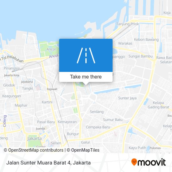 Jalan Sunter Muara Barat 4 map