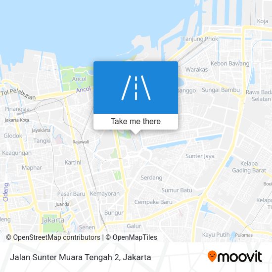 Jalan Sunter Muara Tengah 2 map