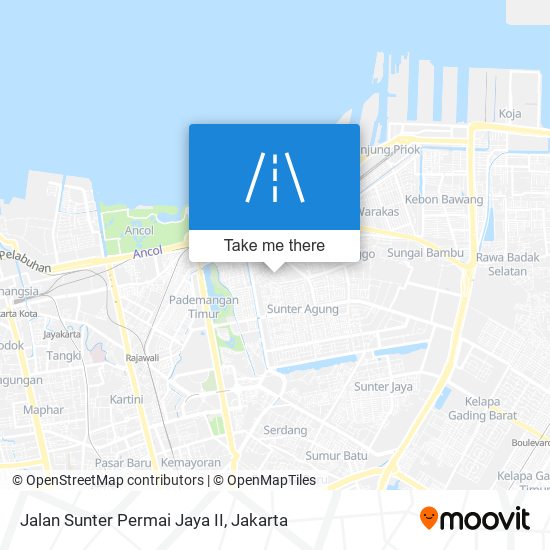 Jalan Sunter Permai Jaya II map