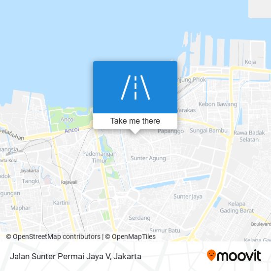 Jalan Sunter Permai Jaya V map