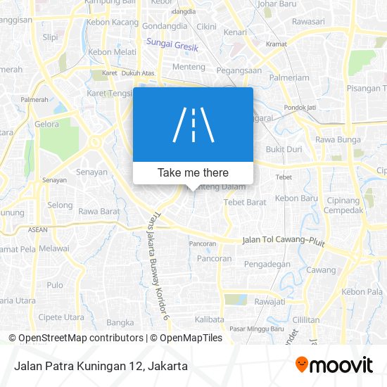 Jalan Patra Kuningan 12 map