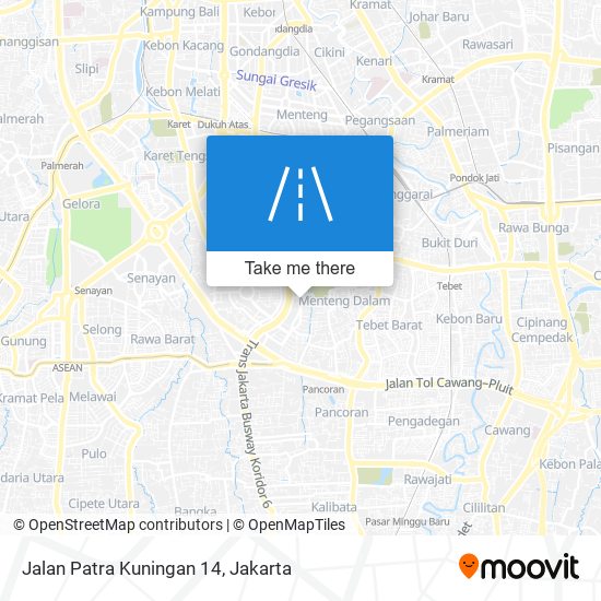 Jalan Patra Kuningan 14 map