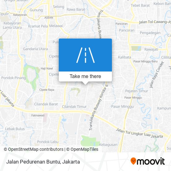 Jalan Pedurenan Buntu map