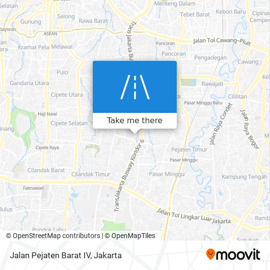 Jalan Pejaten Barat IV map