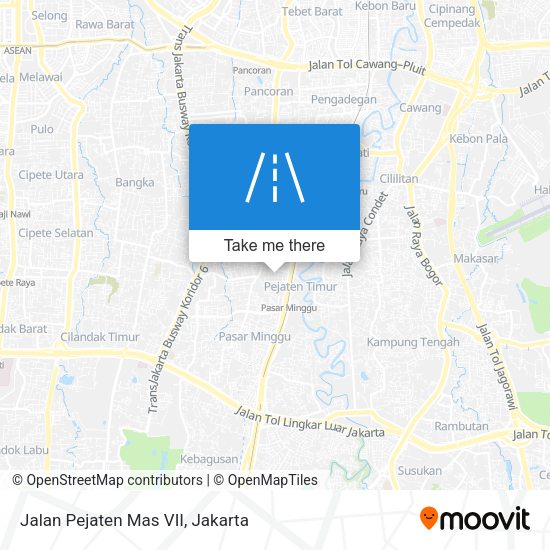 Jalan Pejaten Mas VII map