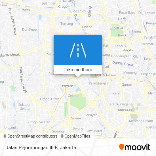 Jalan Pejompongan III B map