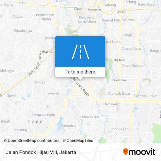Jalan Pondok Hijau VIII map