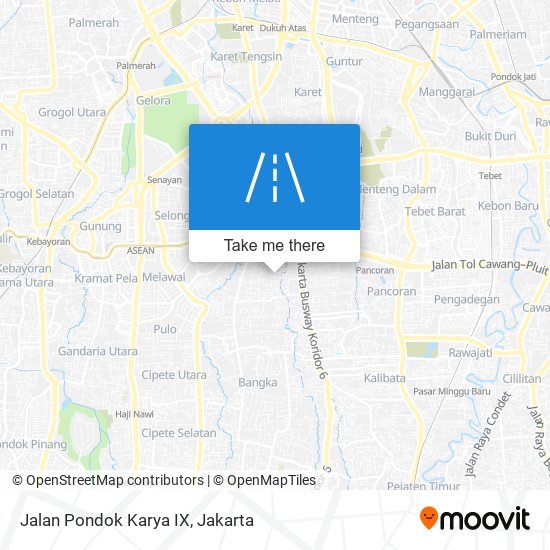 Jalan Pondok Karya IX map