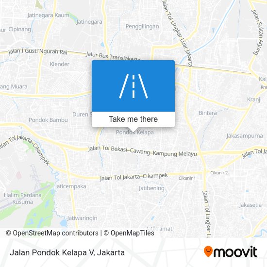 Jalan Pondok Kelapa V map