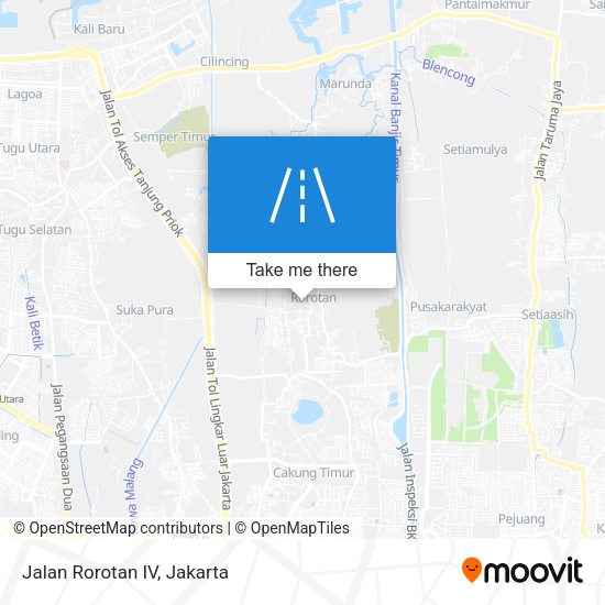 Jalan Rorotan IV map