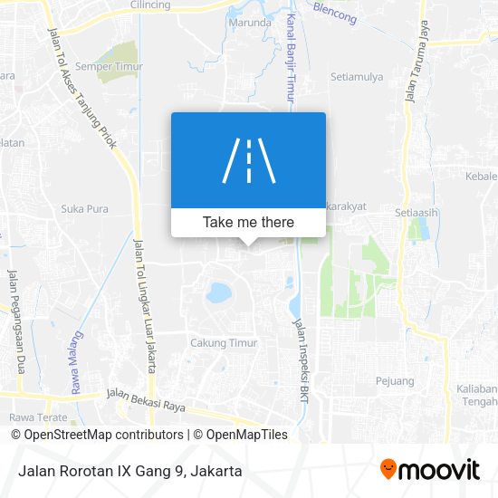 Jalan Rorotan IX Gang 9 map