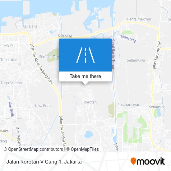 Jalan Rorotan V Gang 1 map